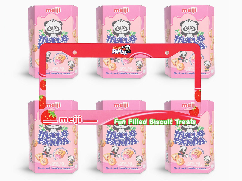 Hello Panda Strawberry License Plate Frame