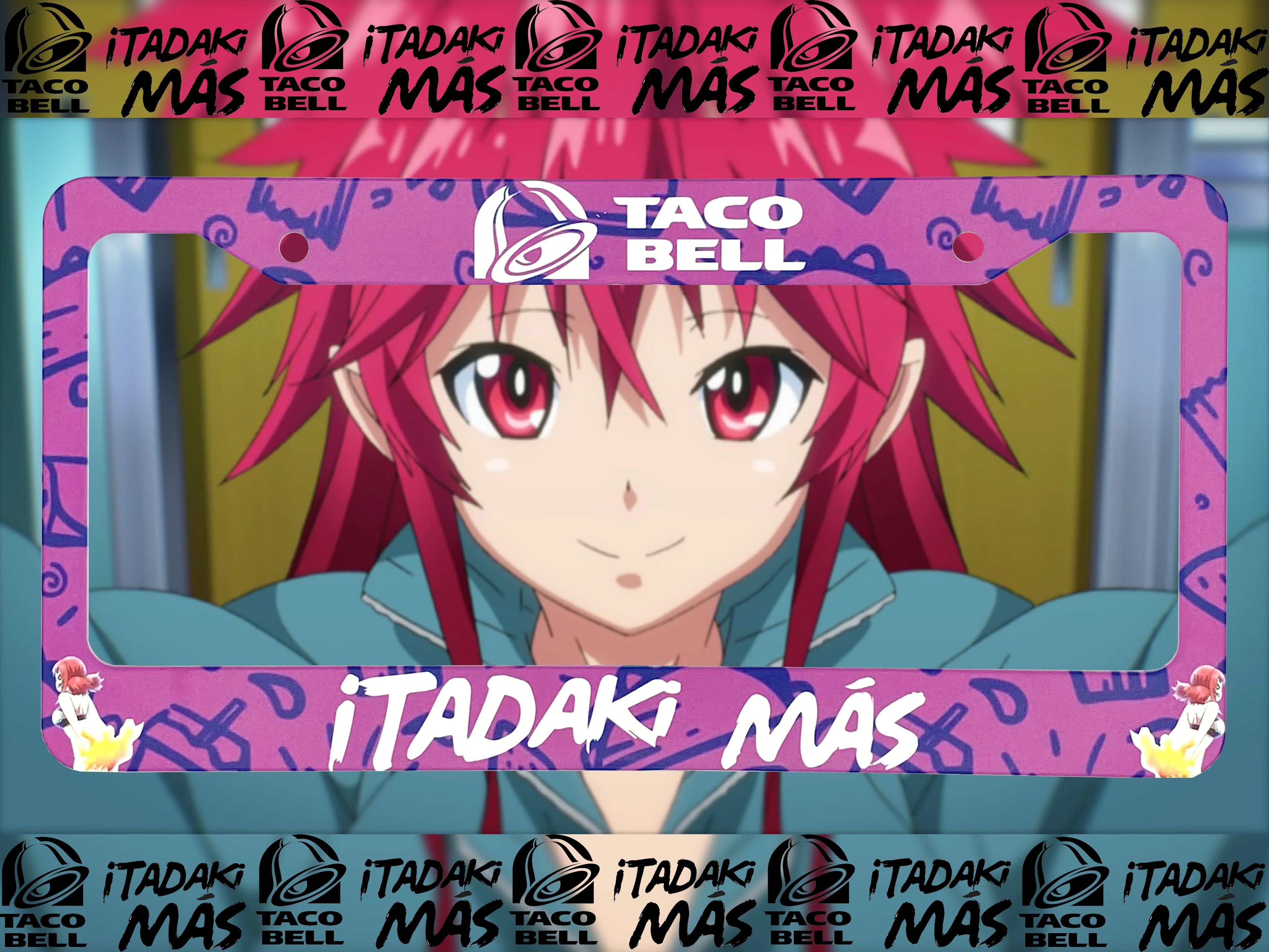 Taco Bell Meme License Plate Frame